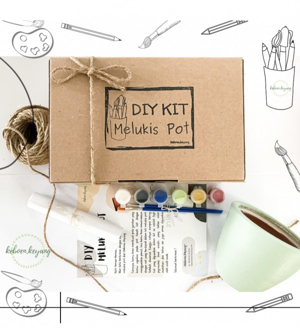 Diy Kit Melukis Pot