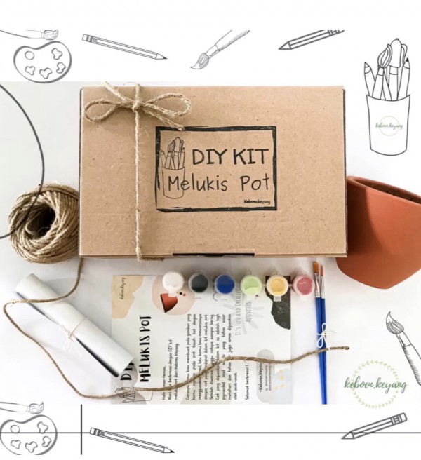 Diy Kit Melukis Pot