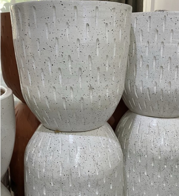 Pot Rintik White XXXL (40x40)