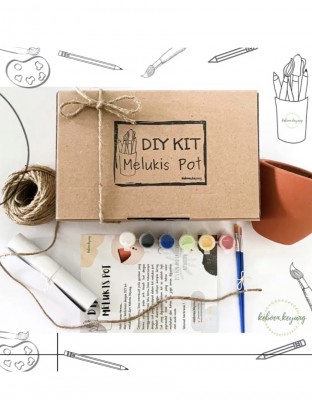 Diy Kit Melukis Pot