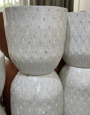 Pot Rintik White XXXL (40x40)