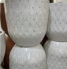 Pot Rintik White XXXL (40x40)